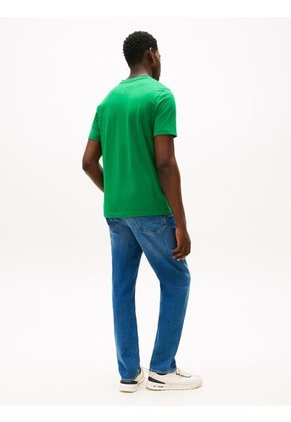 Camiseta Verde De Cuello En V Tommy Hilfiger