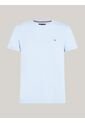 Camiseta Celeste De Cuello Redondo Y Corte Extra Slim Tommy Hilfiger de Tommy Hilfiger