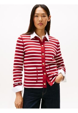 Cárdigan Rojo Con Diseño De Rayas Tommy Hilfiger Tommy Hilfiger