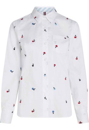 Camisa Blanca Classic Poplin De Manga Larga Tommy Hilfiger