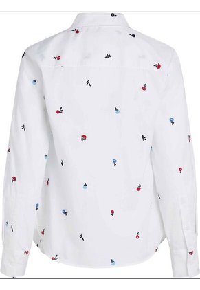 Camisa Blanca Classic Poplin De Manga Larga Tommy Hilfiger