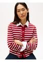 Cárdigan Rojo Con Diseño De Rayas Tommy Hilfiger de Tommy Hilfiger