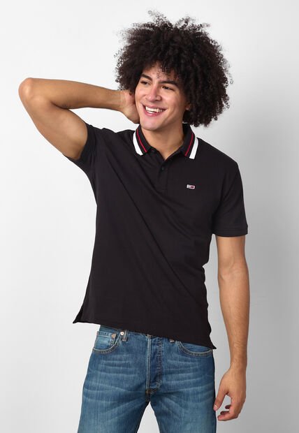 Polo TOMMY HILFIGER Negro