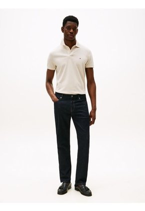 Polo Gris De Corte Regular Con Ribeteado Tommy Hilfiger