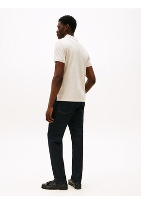 Polo Gris De Corte Regular Con Ribeteado Tommy Hilfiger