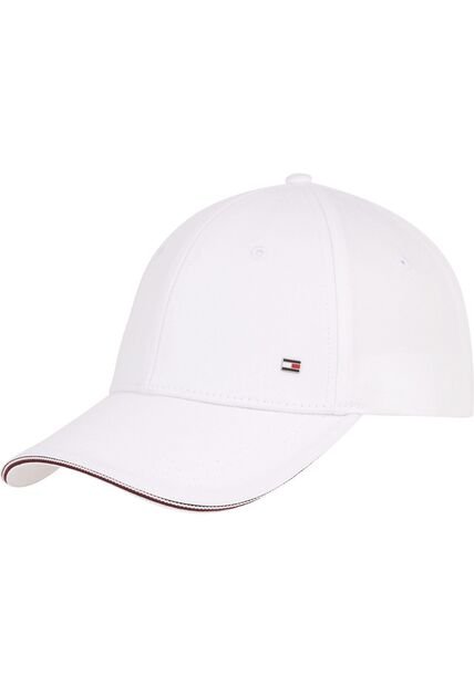 Gorra Blanca De Béisbol Con Seis Paneles Y Logo Tommy Hilfiger