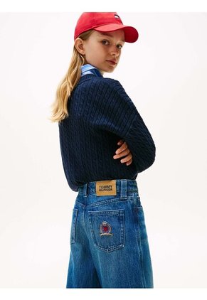 Jeans Azul Oscuro Mabel Con Logo Tommy Hilfiger