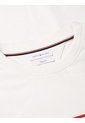 Camiseta Marfil Manga Corta Con Diseño De Rayas Tommy Hilfiger de Tommy Hilfiger