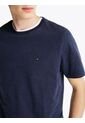 Camiseta Azul Jaspeada De Cuello Redondo Tommy Hilfiger de Tommy Hilfiger