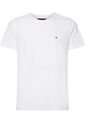 Camiseta Manga Corta Blanco Slim Fit Esencial de Tommy Hilfiger