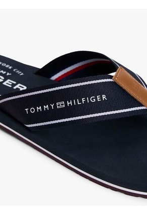 Sandalias Azul Con Tiras De Tejido Trenzado Tommy Hilfiger