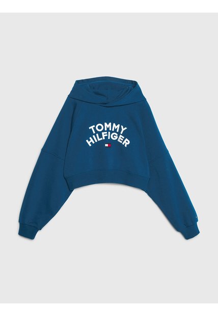 Saco De Niña Con Gorro Y Logo Tommy Hilfiger