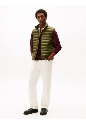 Chaleco Verde Plegable En Tejido Que Repele El Agua Tommy Hilfiger