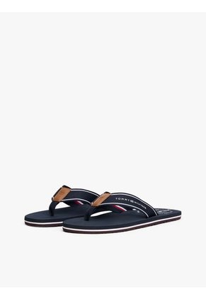 Sandalias Azul Con Tiras De Tejido Trenzado Tommy Hilfiger