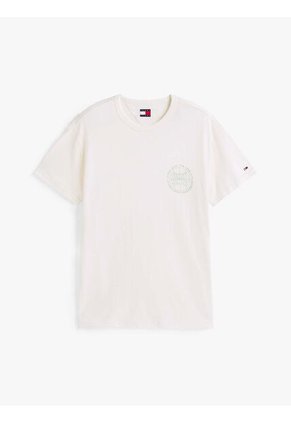 Camiseta Blanca Heritage Con Logo De Béisbol Tommy Jeans