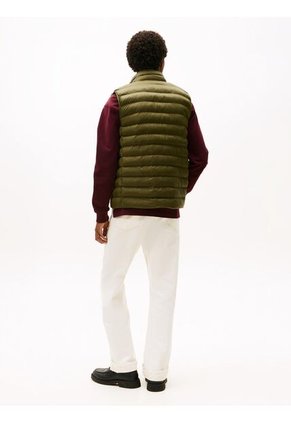 Chaleco Verde Plegable En Tejido Que Repele El Agua Tommy Hilfiger