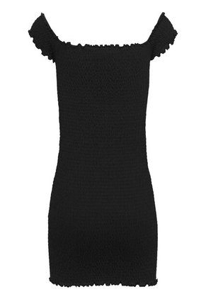 Vestido Negro Bodycon Corto Con Diseño Fruncido Tommy Jeans