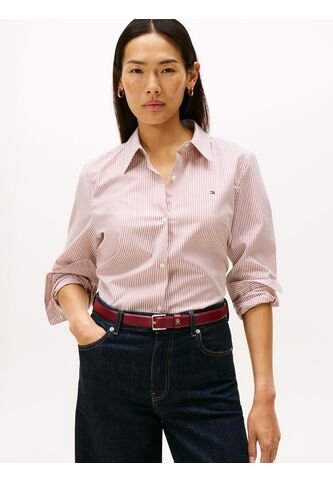 Camisa Roja A Rayas De Corte Regular Tommy Hilfiger Tommy Hilfiger