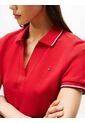 Polo Rojo 1985 De Corte Slim Con Ribetes Tommy Hilfiger de Tommy Hilfiger