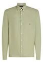 Camisa Verde Slim De Hilo Teñido Tommy Hilfiger de Tommy Hilfiger