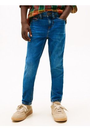 Jeans Azul Oscuro Scanton Ajustados Con Lavado Oscuro Tommy Hilfiger