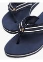 Sandalias Azul Con Tiras De Textil Trenzado Tommy Hilfiger de Tommy Hilfiger