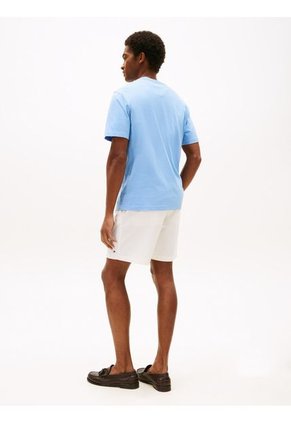 Camiseta Celeste Con Logo NYC Y Logo Delineado Tommy Hilfiger