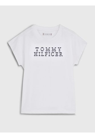 Camiseta Con Logo De Rayas Náuticas Niña Blanco Tommy Hilfiger Tommy Hilfiger