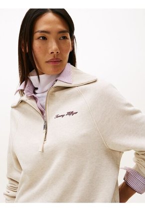 Saco Blanco De Punto Interlock Tommy Hilfiger
