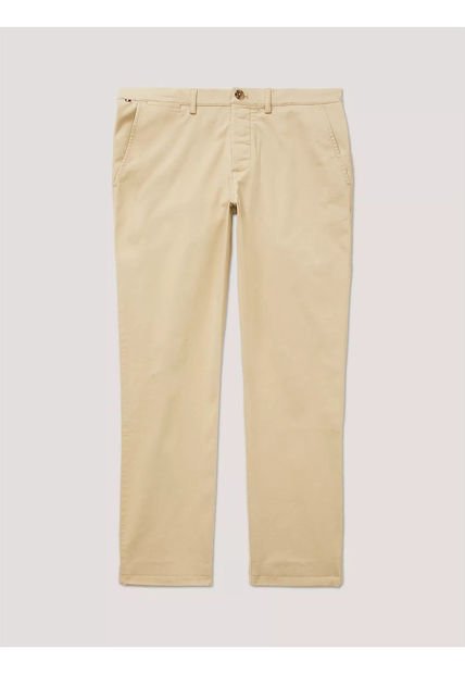 Pantalón Beige Chino Elastico De Corte Recto - Adaptive Tommy Hilfiger