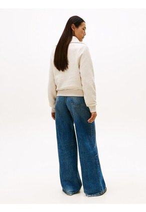 Saco Blanco De Punto Interlock Tommy Hilfiger