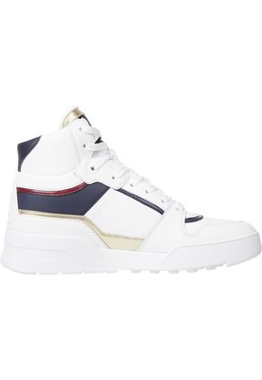 Tenis Altas Con Suela Cupsole Mujer Blanco Tommy Hilfiger