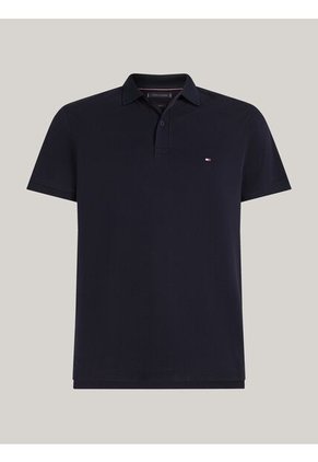 Polo Azul TH Flex De Corte Regular Tommy Hilfiger