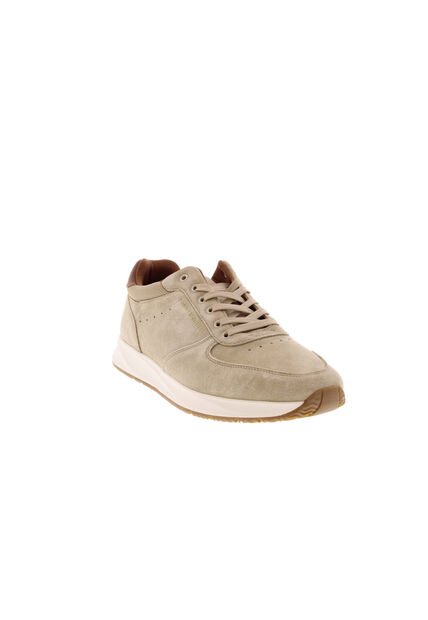Tenis Beige Deportivos Híbridos De Ante Tommy Hilfiger