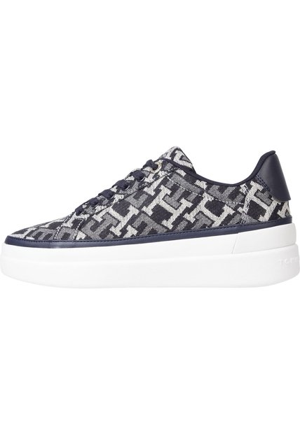 Tenis Con Suela Cupsole En Tejido Denim Tommy Hilfiger