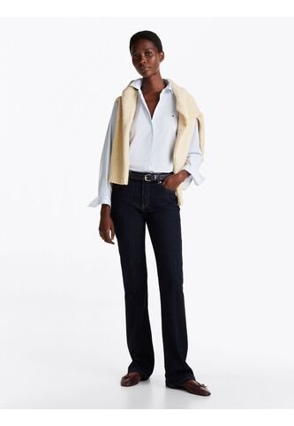 Camisa Celeste De Popelín De Corte Regular Tommy Hilfiger Tommy Hilfiger