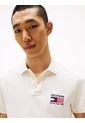 Polo Blanco De Corte Regular Con Logo Tommy Hilfiger de Tommy Hilfiger
