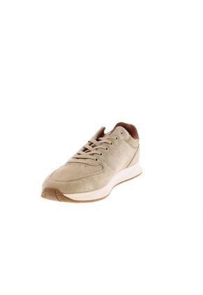 Tenis Beige Deportivos Híbridos De Ante Tommy Hilfiger