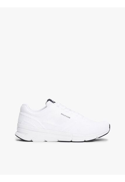 Tenis Blanco De Running De Punto Con Logo Tommy Hilfiger