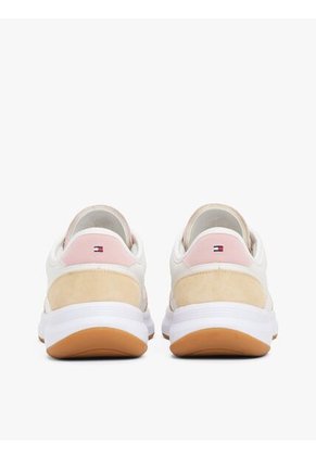 Tenis Beige Texturizadas Estilo Running Tommy Hilfiger