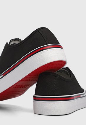 Tenis Lifestyle Negro-Blanco-Rojo Tommy Jeans