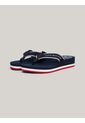 Sandalias Azul Con Tiras De Tejido Trenzado Y Logo Tommy Hilfiger de Tommy Hilfiger