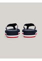 Sandalias Azul Con Tiras De Tejido Trenzado Y Logo Tommy Hilfiger de Tommy Hilfiger