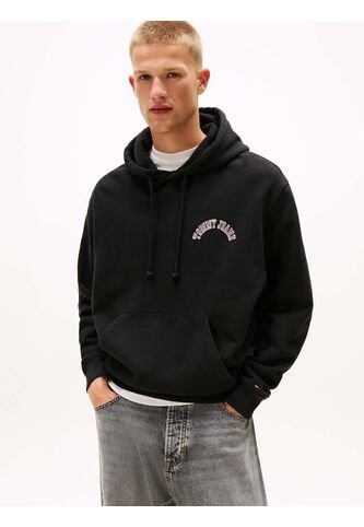Buzo Negro Con Capota Y Logo Gráfico Tommy Jeans Tommy Hilfiger