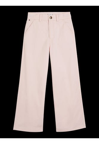 Pantalón Niña Rosado Chino Essential Con Pierna Ancha Tommy Hilfiger Tommy Hilfiger