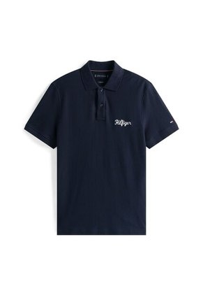 Polo Azul De Corte Regular Con Logo Gráfico Tommy Hilfiger