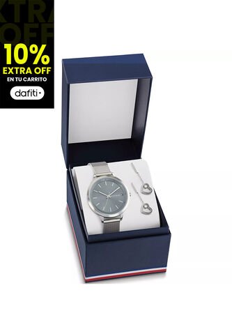 Reloj Tommy Hilfiger Modelo 2770157 Plateado Mujer Tommy Hilfiger