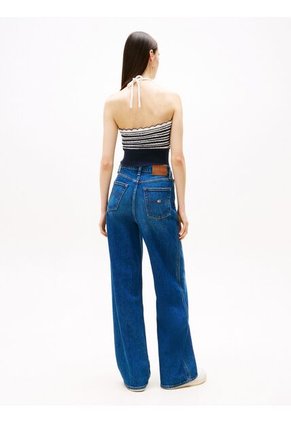 Jeans Azul Desteñidos De Pierna Ancha Tommy Jeans