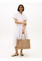 Bolso Beige Tote City Con Monograma TH Tommy Hilfiger de Tommy Hilfiger