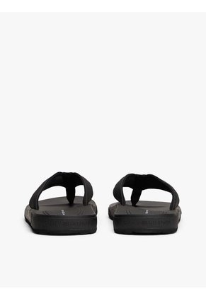 Sandalias Negro Con Logo Tommy Hilfiger